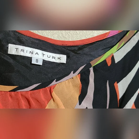 Trina Turk Multicolor Animal Print Dress - Picture 6 of 8